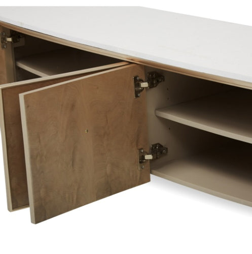 AICO Villa Cherie Media Cabinet in Caramel - Luxury Home Furniture (MI)