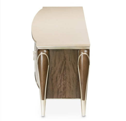 AICO Villa Cherie Media Cabinet in Hazelnut - Luxury Home Furniture (MI)