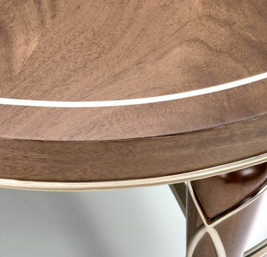 AICO Villa Cherie Oval Cocktail Table in Hazelnut - Luxury Home Furniture (MI)