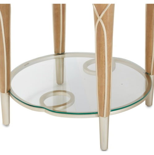 AICO Villa Cherie End Table in Caramel - Luxury Home Furniture (MI)