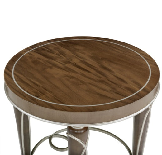 AICO Villa Cherie End Table in Hazelnut - Luxury Home Furniture (MI)