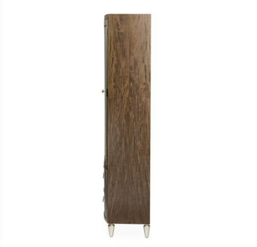 AICO Villa Cherie Display Cabinet in Hazelnut - Luxury Home Furniture (MI)