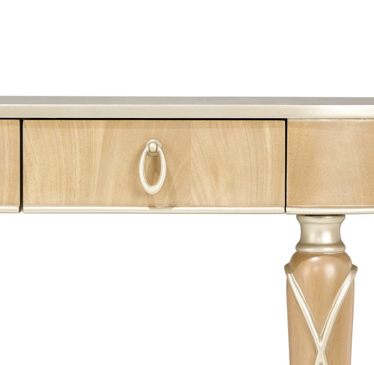 AICO Villa Cherie Console Table in Caramel