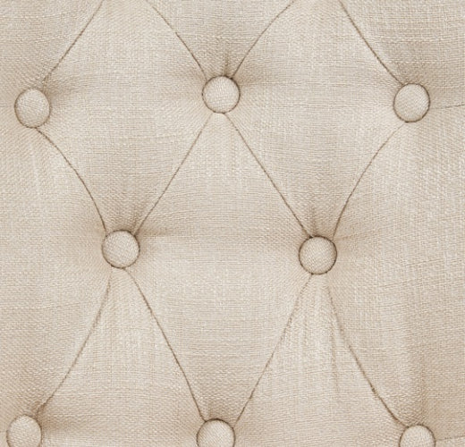 AICO Villa Cherie Tufted Vanity Chair in Hazelnut - Luxury Home Furniture (MI)