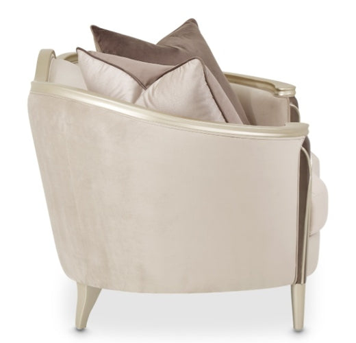 AICO Villa Cherie Loveseat in Hazelnut - Luxury Home Furniture (MI)