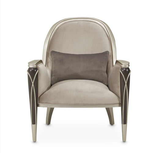 AICO Villa Cherie Accent Chair in Hazelnut - Luxury Home Furniture (MI)