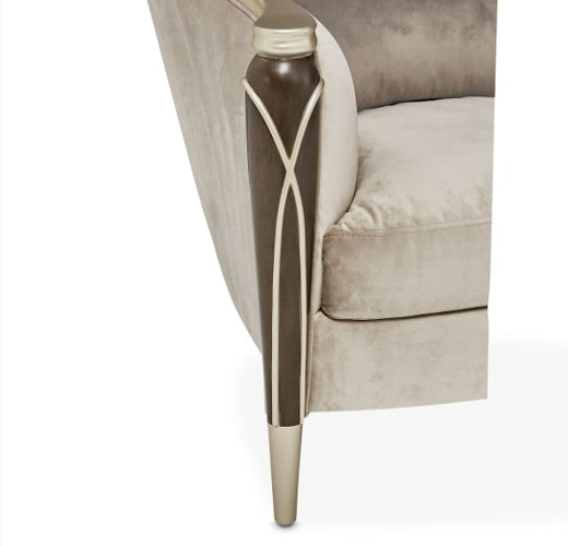 AICO Villa Cherie Matching Accent Chair in Hazelnut - Luxury Home Furniture (MI)