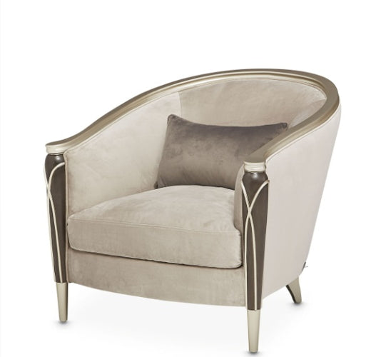AICO Villa Cherie Matching Accent Chair in Hazelnut image