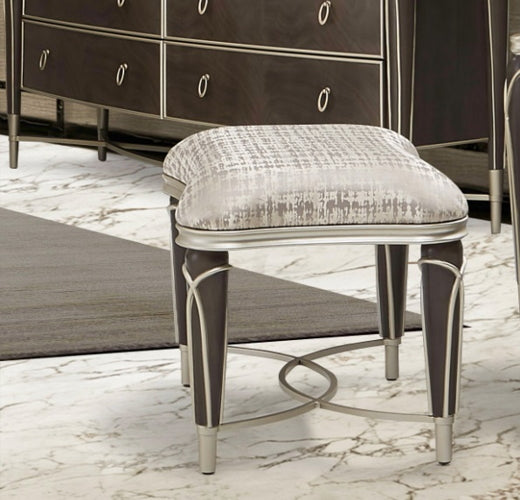 AICO Villa Cherie Ottoman in Hazelnut - Luxury Home Furniture (MI)