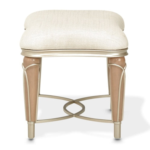AICO Villa Cherie Ottoman in Caramel