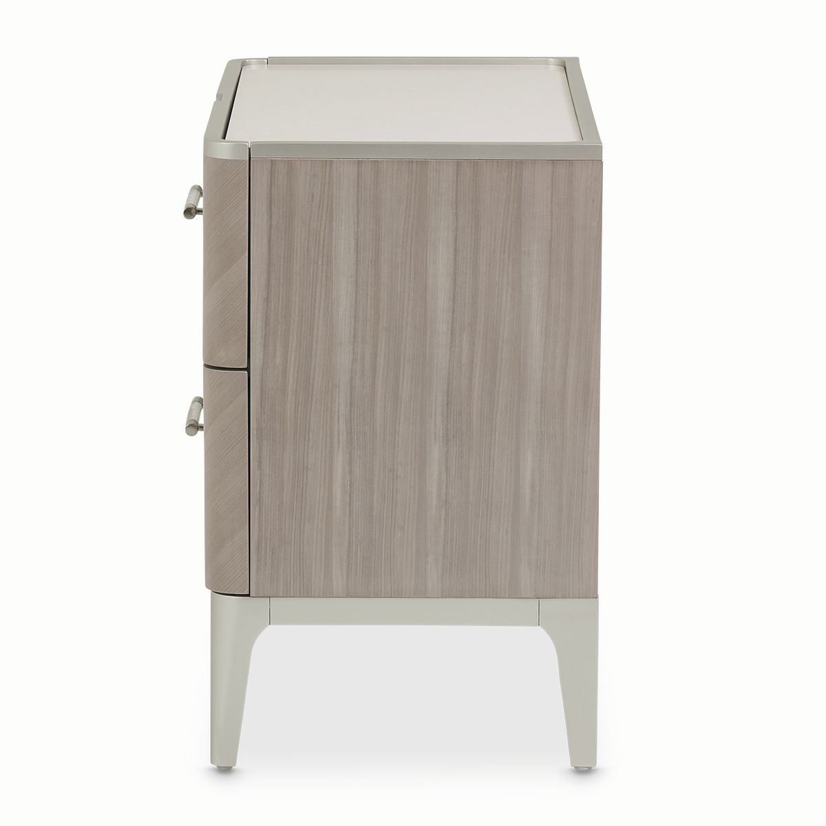 AICO Lanterna Nightstand in Silver Mist - Luxury Home Furniture (MI)