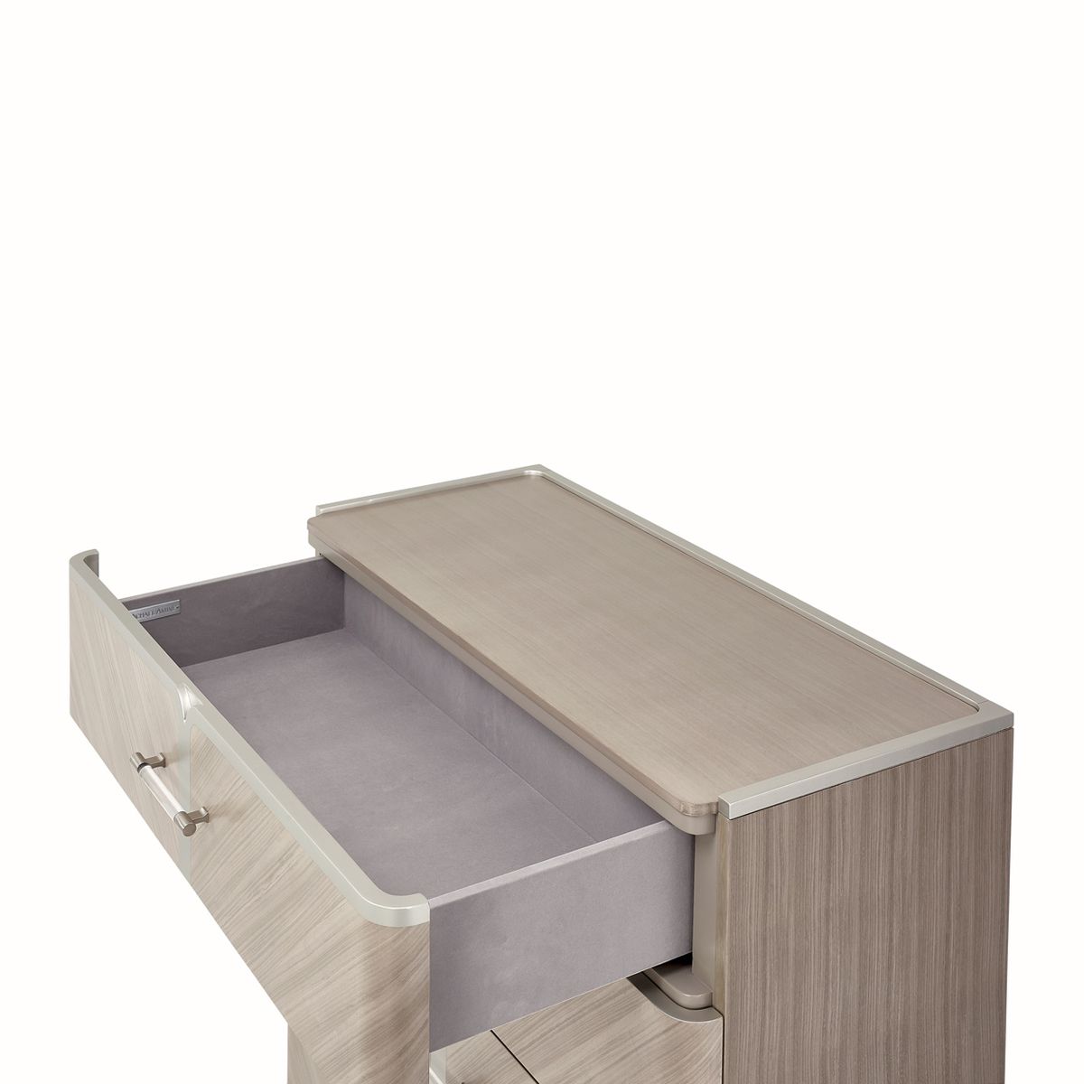 AICO Lanterna Highboy Chest in Silver Mist - Luxury Home Furniture (MI)
