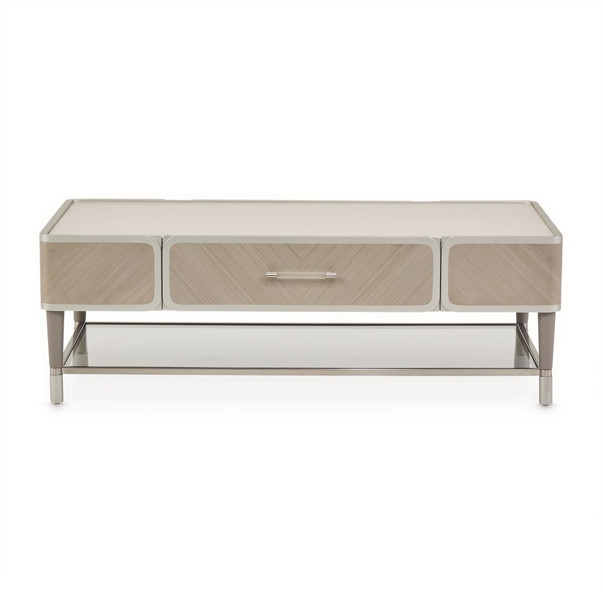 AICO Lanterna Cocktail Table in Silver Mist - Luxury Home Furniture (MI)