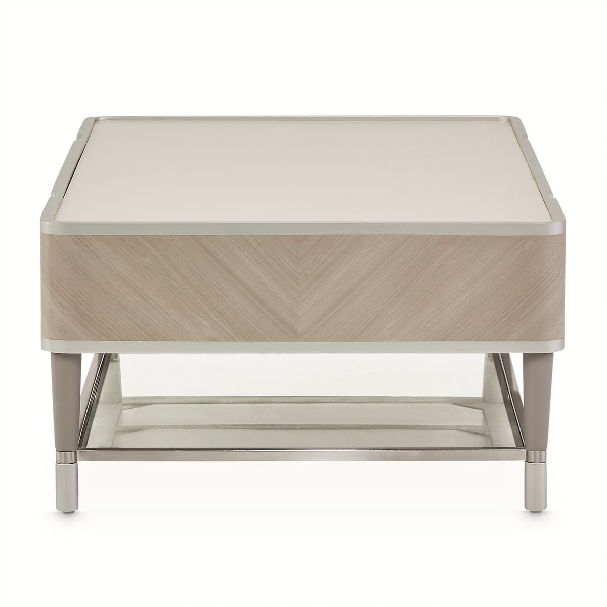 AICO Lanterna Cocktail Table in Silver Mist - Luxury Home Furniture (MI)