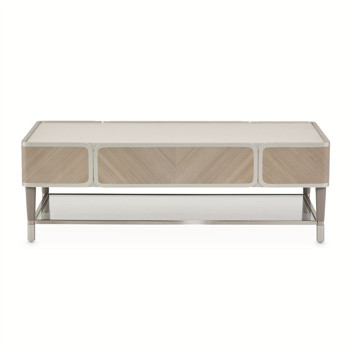 AICO Lanterna Cocktail Table in Silver Mist - Luxury Home Furniture (MI)