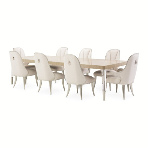 AICO Furniture Penthouse Rectangular Dining Table in Ash Gray