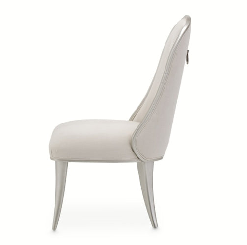 AICO Furniture Penthouse Side Chair (Set of 2) in Ash Gray - Luxury Home Furniture (MI)