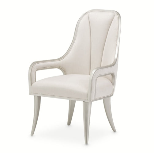 AICO Furniture Penthouse Arm Chair (Set of 2) in Ash Gray - Luxury Home Furniture (MI)