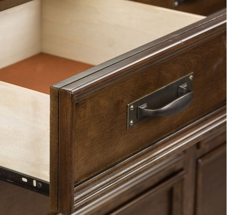Liberty Furniture Saddlebrook 9 Drawer Dresser in Tobacco Brown
