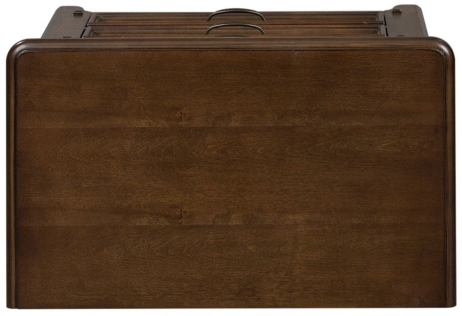 Liberty Furniture Saddlebrook 3 Drawer Nightstand in Tobacco Brown - Luxury Home Furniture (MI)