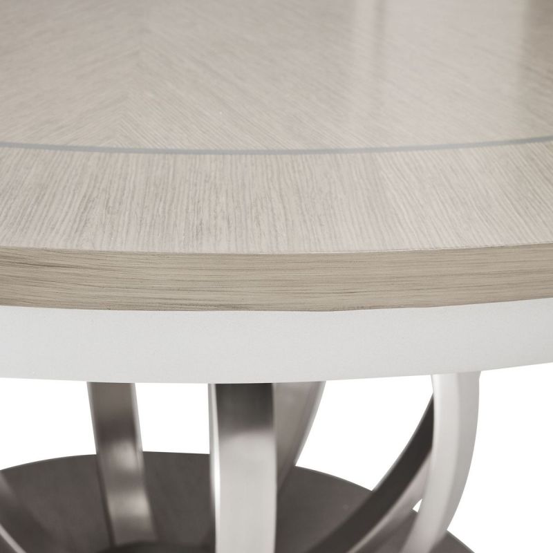 AICO Eclipse Round Dining Table in Moonlight - Luxury Home Furniture (MI)