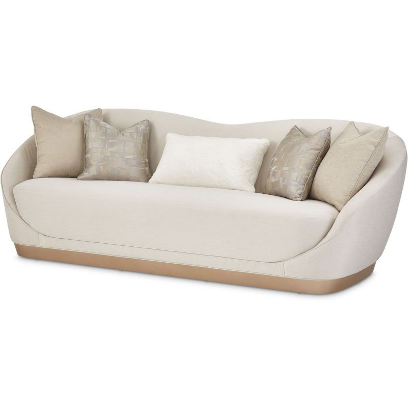 AICO La Rachelle Sofa ICICLE in Medium Champagne - Luxury Home Furniture (MI)