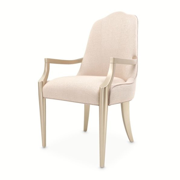 AICO Malibu Crest Arm Chair in Chardonnay (Set of 2) - Luxury Home Furniture (MI)