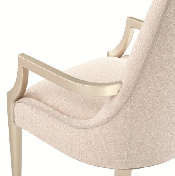 AICO Malibu Crest Arm Chair in Chardonnay (Set of 2) - Luxury Home Furniture (MI)