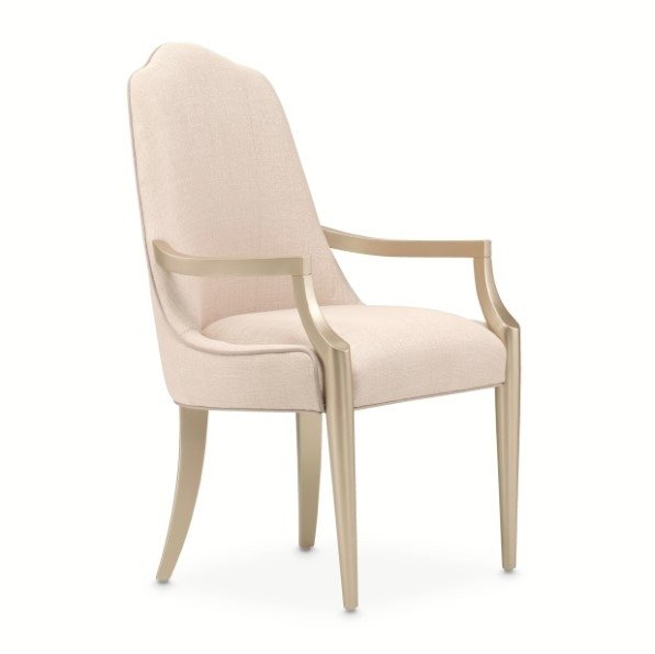 AICO Malibu Crest Arm Chair in Chardonnay (Set of 2) - Luxury Home Furniture (MI)