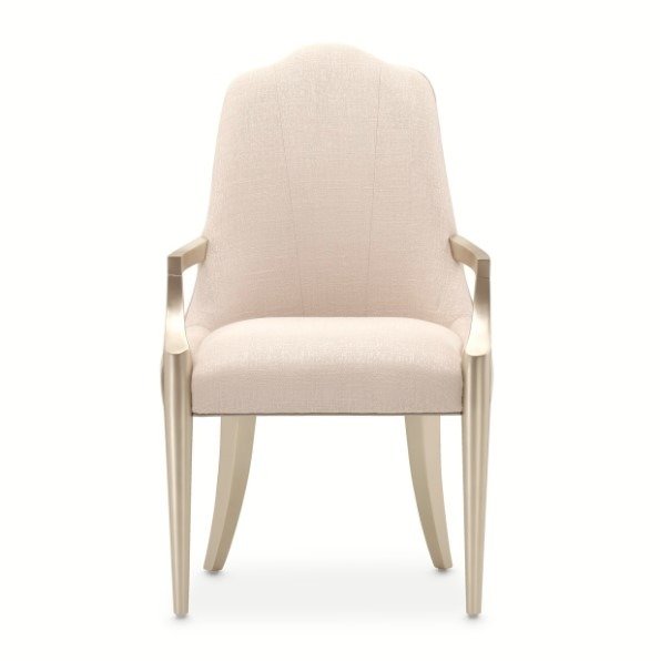 AICO Malibu Crest Arm Chair in Chardonnay (Set of 2) - Luxury Home Furniture (MI)
