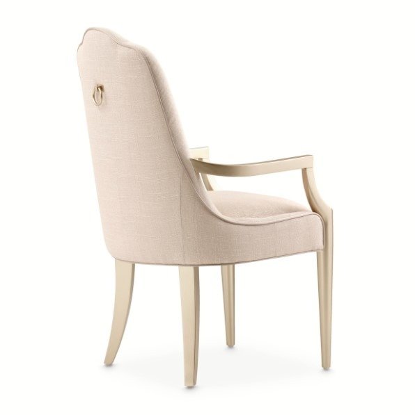 AICO Malibu Crest Arm Chair in Chardonnay (Set of 2) - Luxury Home Furniture (MI)