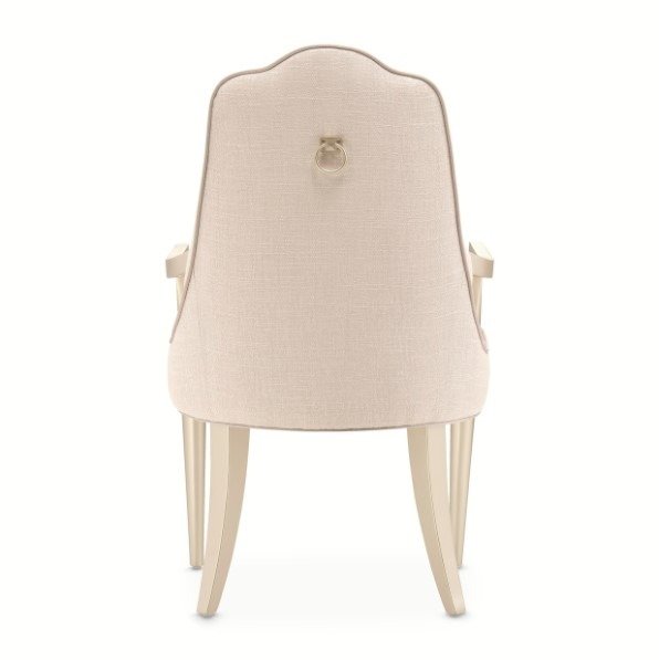 AICO Malibu Crest Arm Chair in Chardonnay (Set of 2) - Luxury Home Furniture (MI)