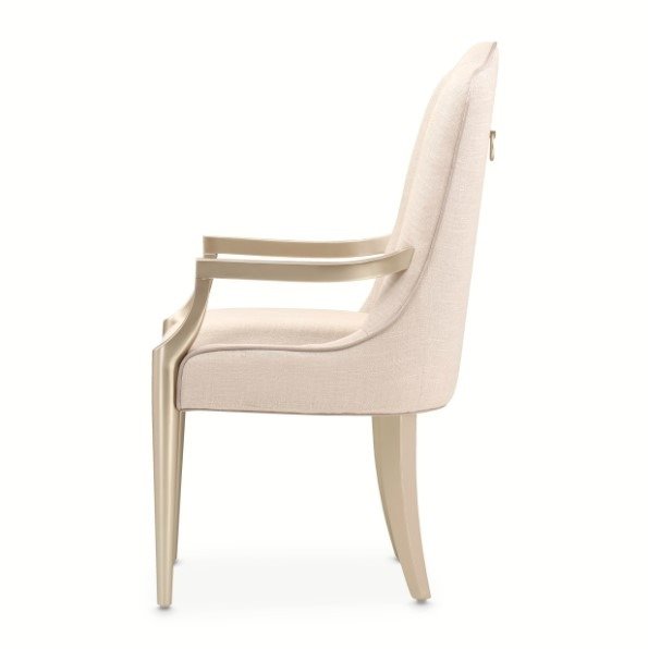 AICO Malibu Crest Arm Chair in Chardonnay (Set of 2) - Luxury Home Furniture (MI)
